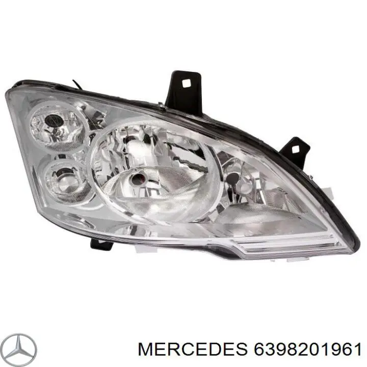 6398201961 Mercedes faro derecho