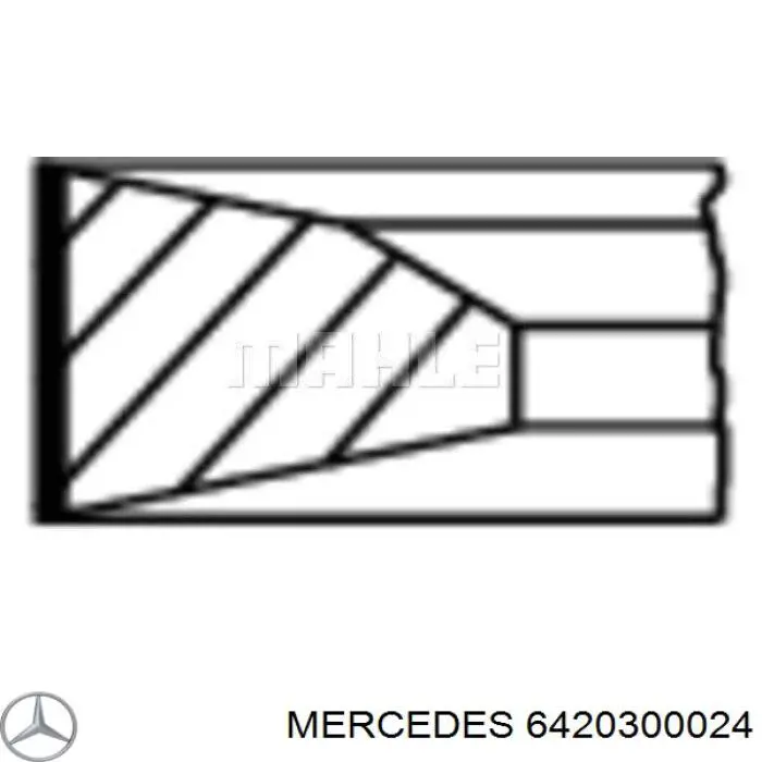 6420300024 Mercedes juego de aros de pistón para 1 cilindro, std