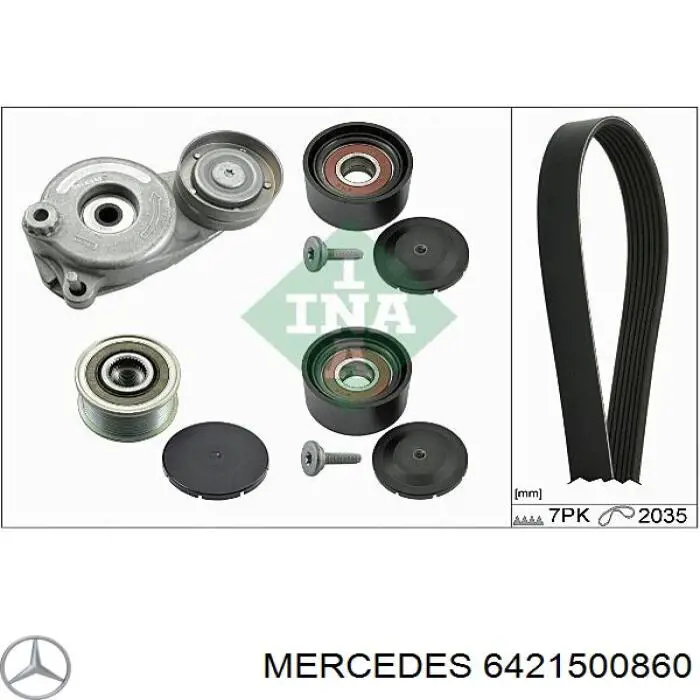 6421500860 Mercedes poleas juego de piezas