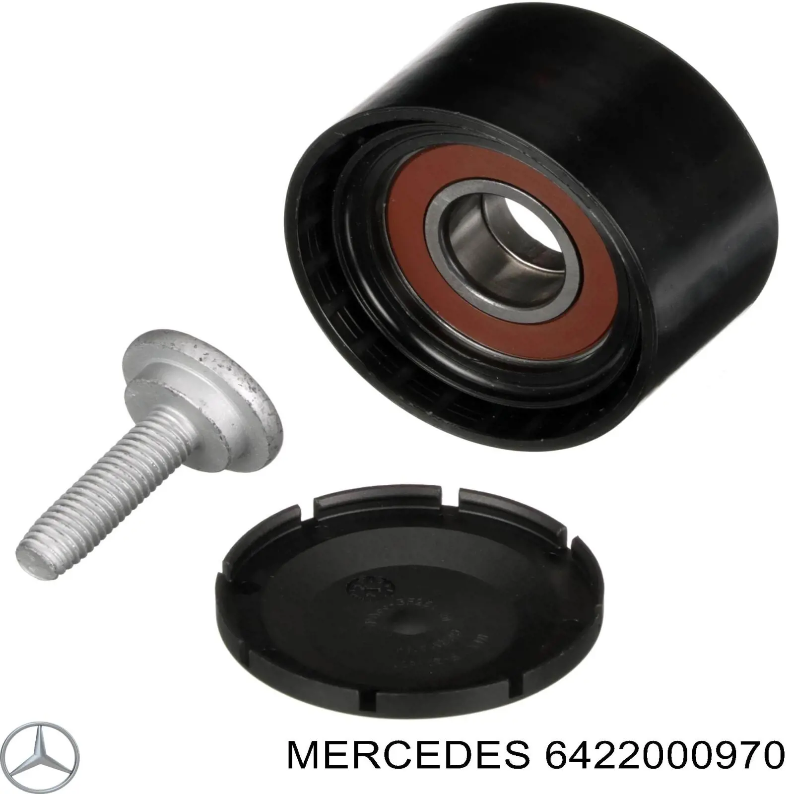 6422000970 Mercedes polea inversión / guía, correa poli v