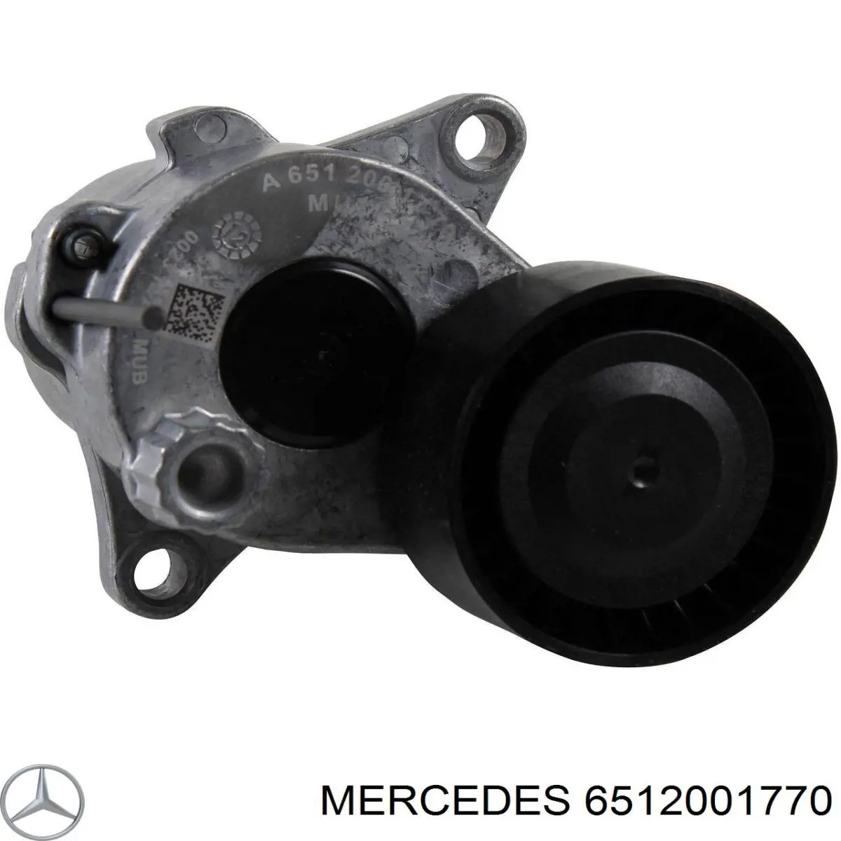 6512001770 Mercedes tensor de correa, correa poli v