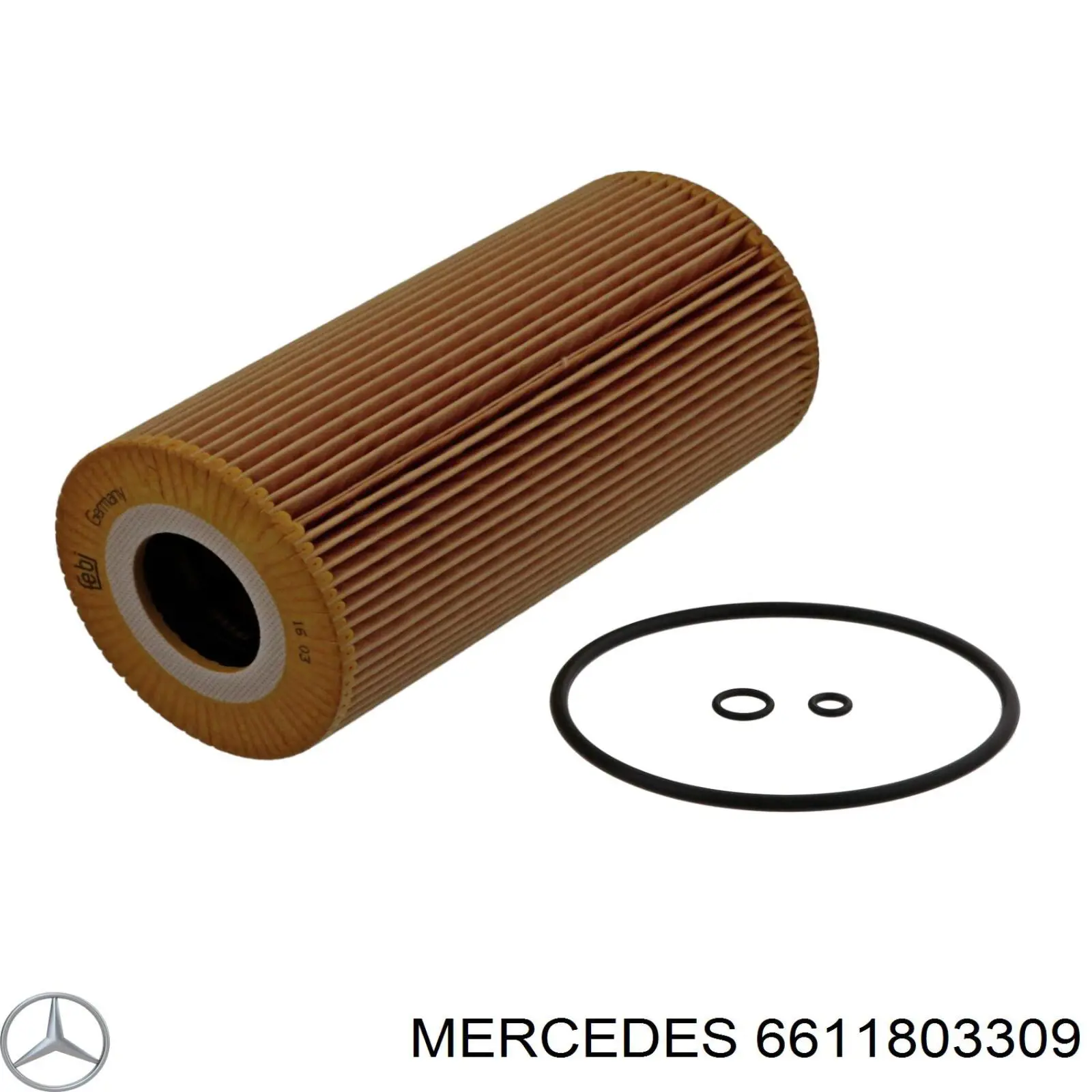 6611803309 Mercedes filtro de aceite