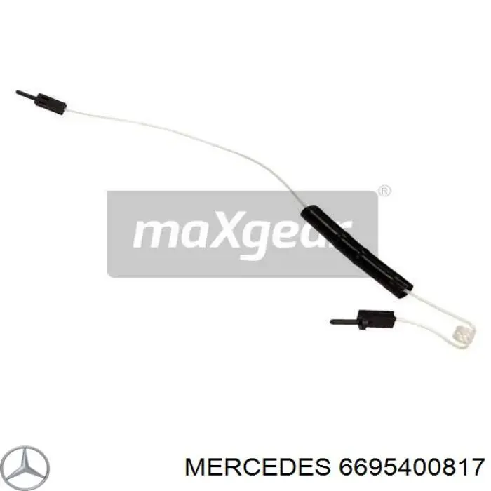 6695400817 Mercedes contacto de aviso, desgaste de los frenos, trasero