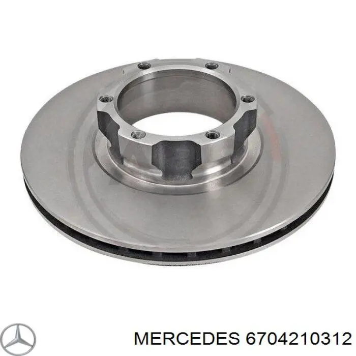 6704210312 Mercedes freno de disco delantero