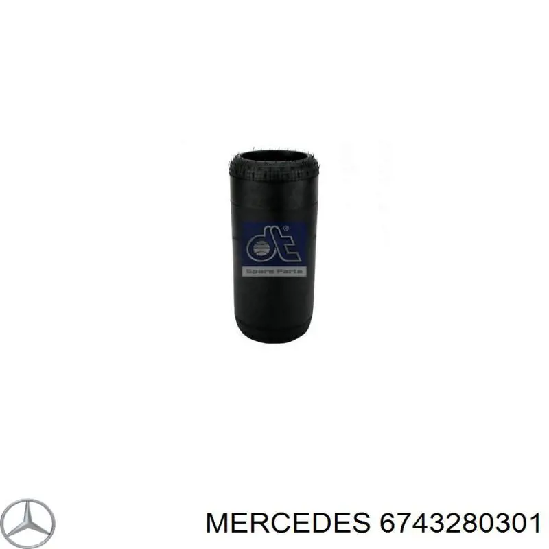 6743280301 Mercedes muelle neumático, suspensión