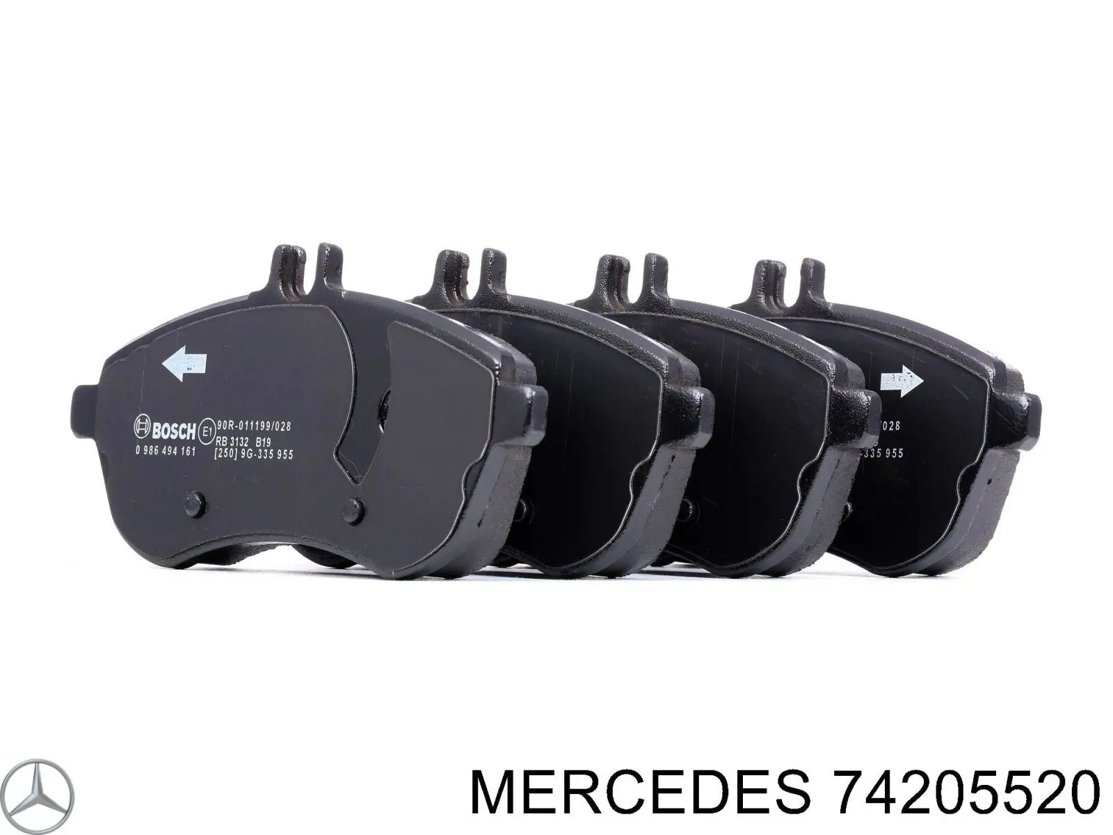 74205520 Mercedes pastillas de freno delanteras