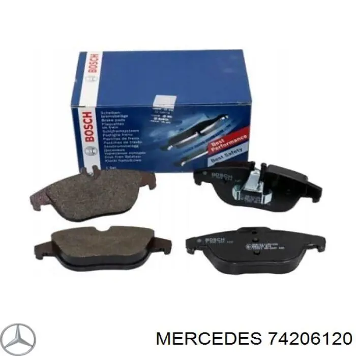 74206120 Mercedes pastillas de freno traseras