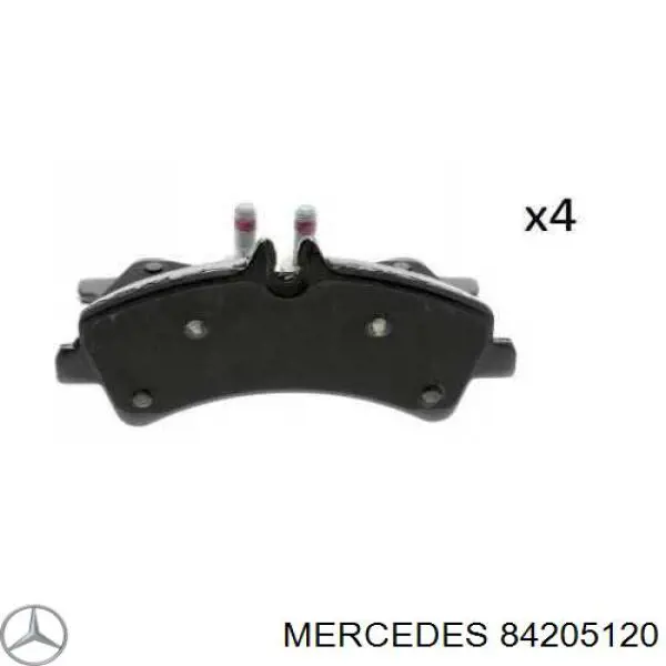 84205120 Mercedes pastillas de freno traseras