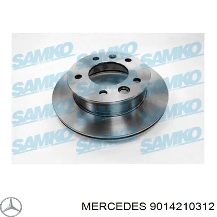 9014210312 Mercedes freno de disco delantero