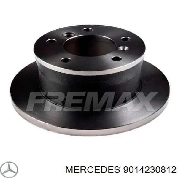 9014230812 Mercedes disco de freno trasero