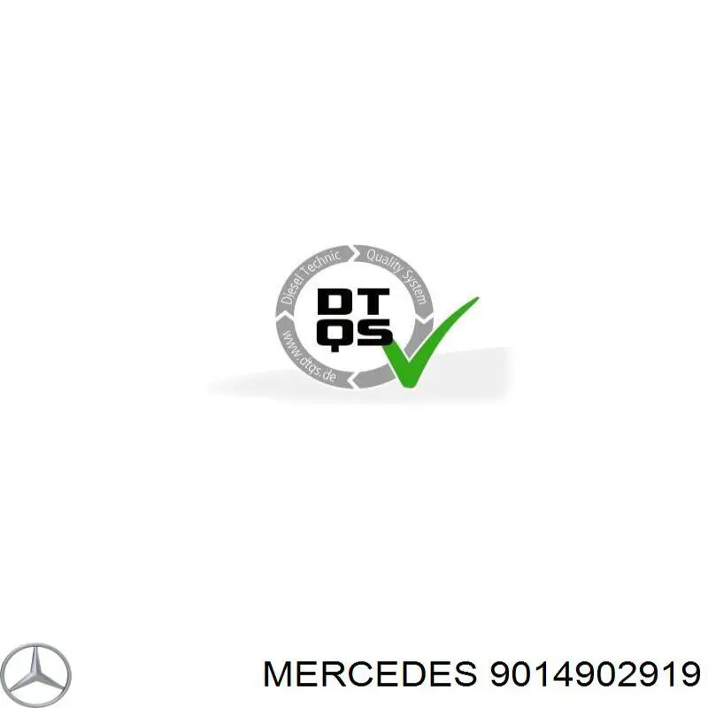 9014902919 Mercedes silenciador central/posterior