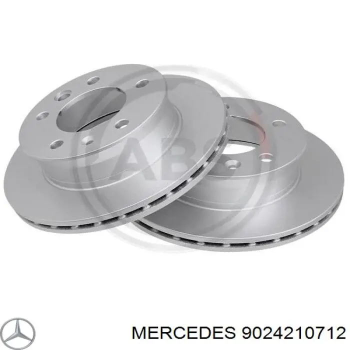 9024210712 Mercedes freno de disco delantero