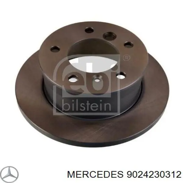 9024230312 Mercedes disco de freno trasero