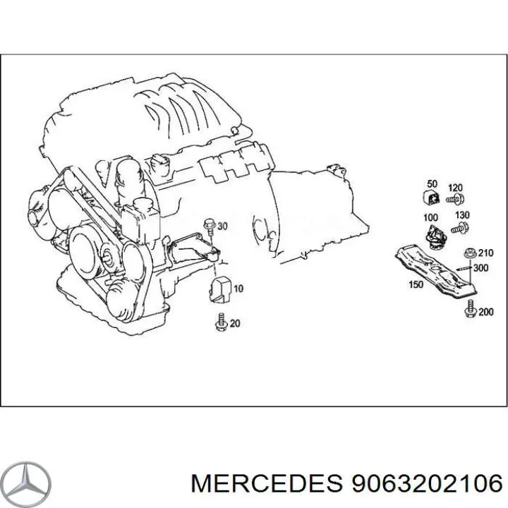 9063202106 Mercedes ballesta trasera