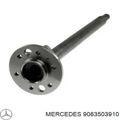 9063503910 Mercedes árbol de transmisión trasero izquierdo