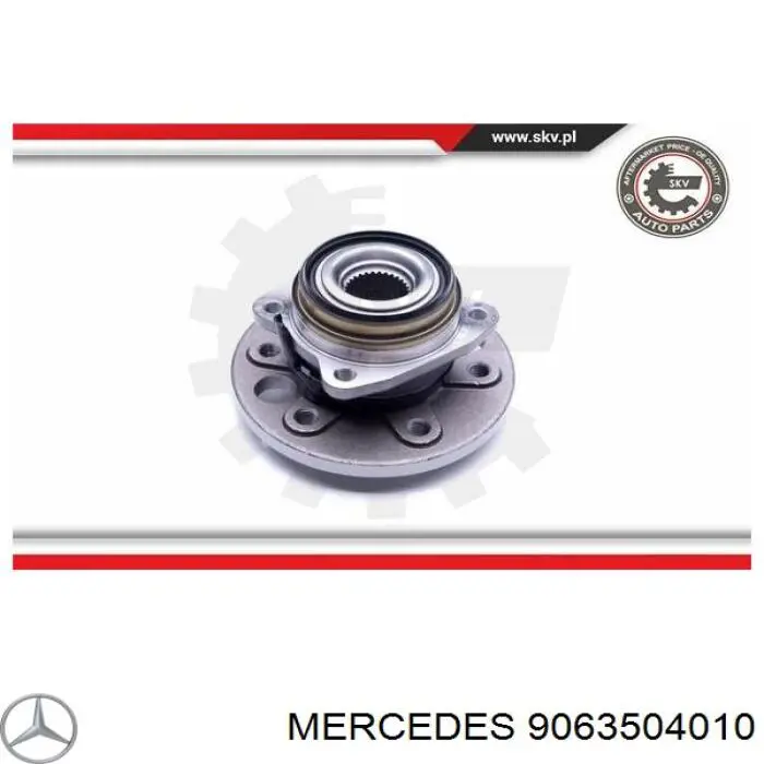 9063504010 Mercedes árbol de transmisión trasero derecho