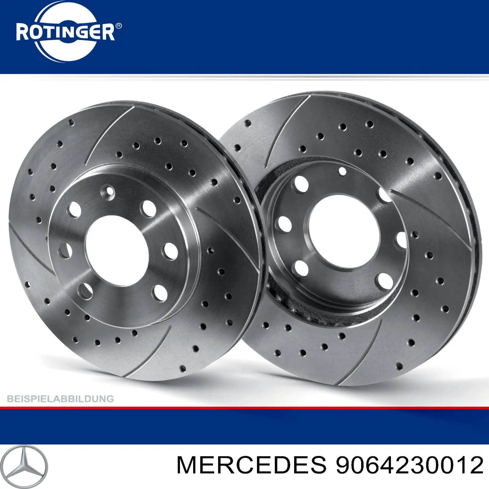 9064230012 Mercedes disco de freno trasero