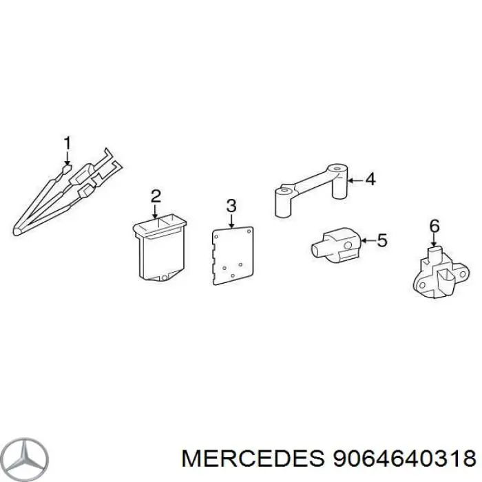 9064640318 Mercedes anillo airbag del volante