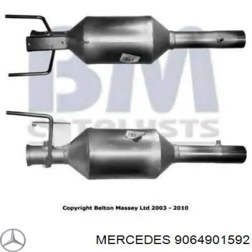 9064901592 Mercedes filtro hollín/partículas, sistema escape