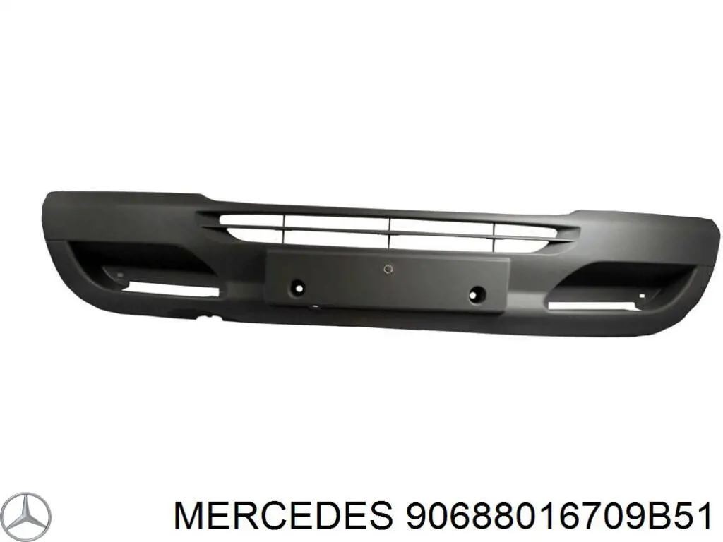 90688016709B51 Mercedes parachoques delantero