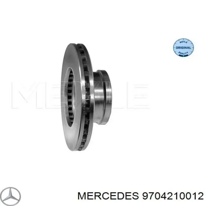 9704210012 Mercedes freno de disco delantero