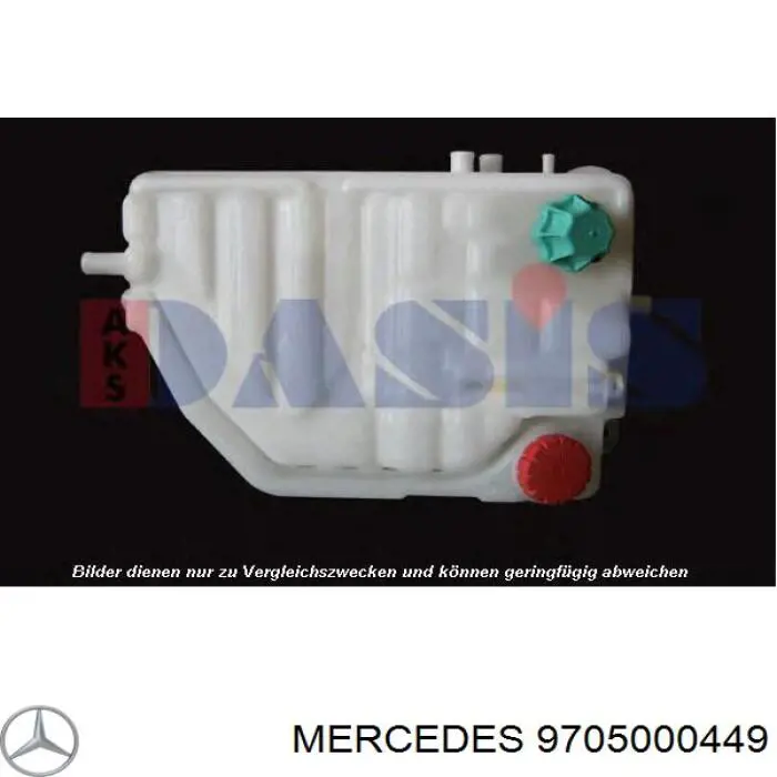 9705000449 Mercedes botella de refrigeración