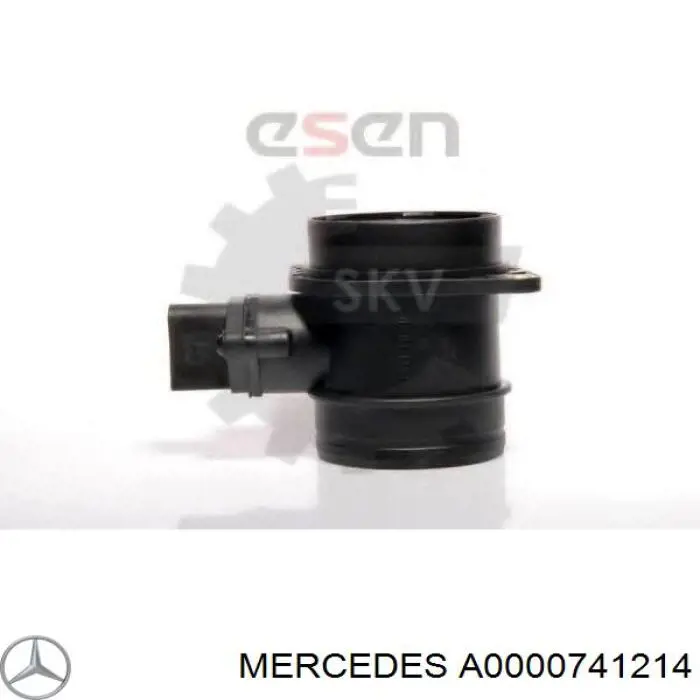 A0000741214 Mercedes sensor de flujo de aire/medidor de flujo (flujo de aire masibo)