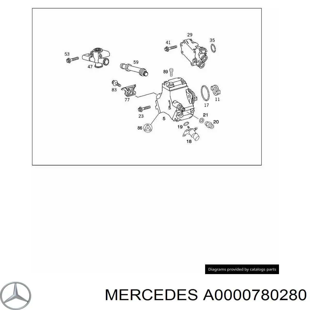  Junta, bomba de alta presión para Mercedes V 638