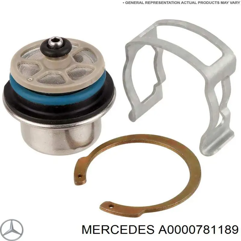 A0000781189 Mercedes regulador de presión de combustible, rampa de inyectores