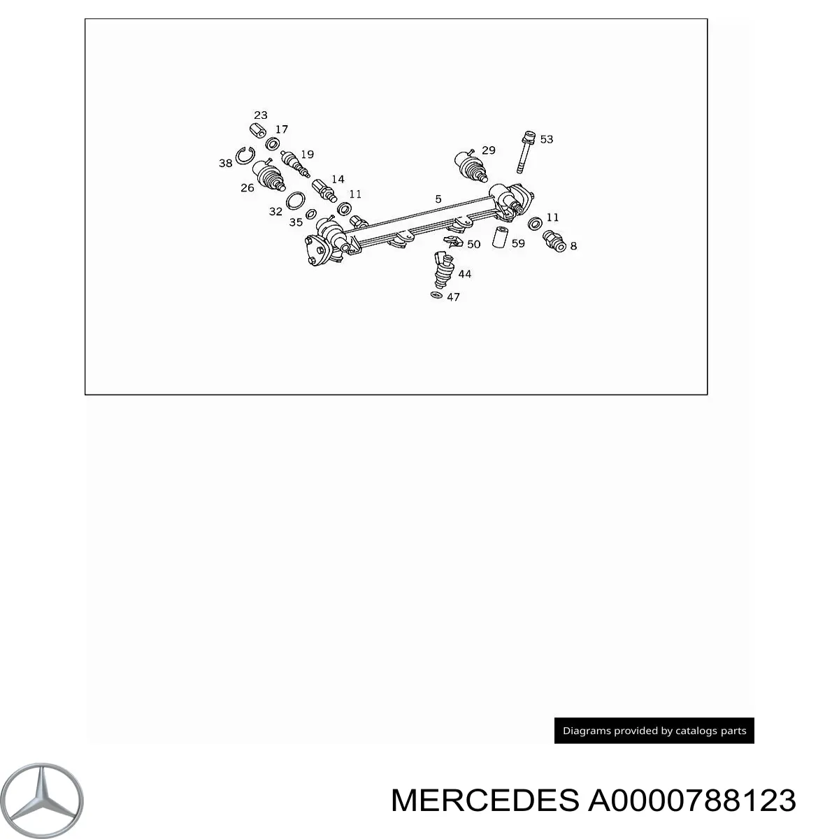 A0000788123 Mercedes inyector de combustible