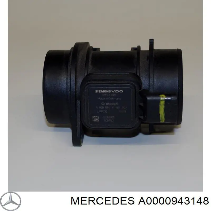 A0000943148 Mercedes sensor de flujo de aire/medidor de flujo (flujo de aire masibo)