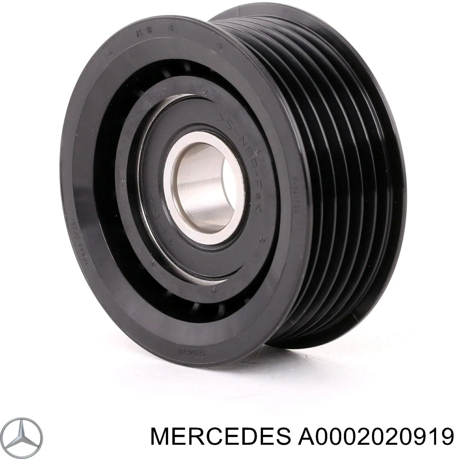 A0002020919 Mercedes polea inversión / guía, correa poli v