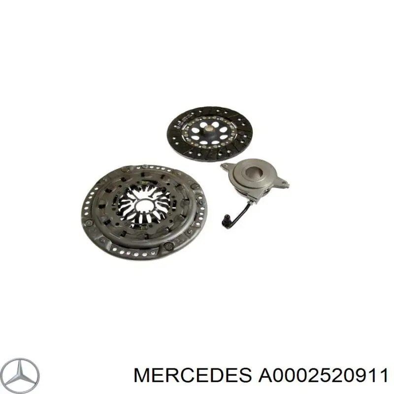 A0002520911 Mercedes kit de embrague (3 partes)