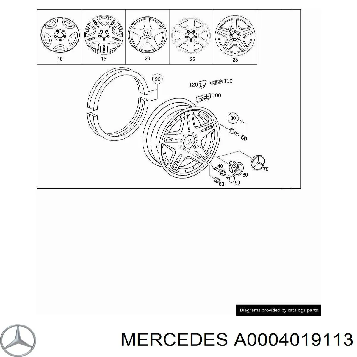 A0004019113 Mercedes 