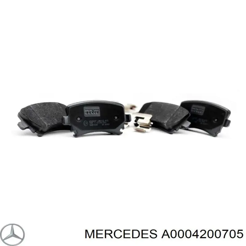 A0004200705 Mercedes pastillas de freno traseras