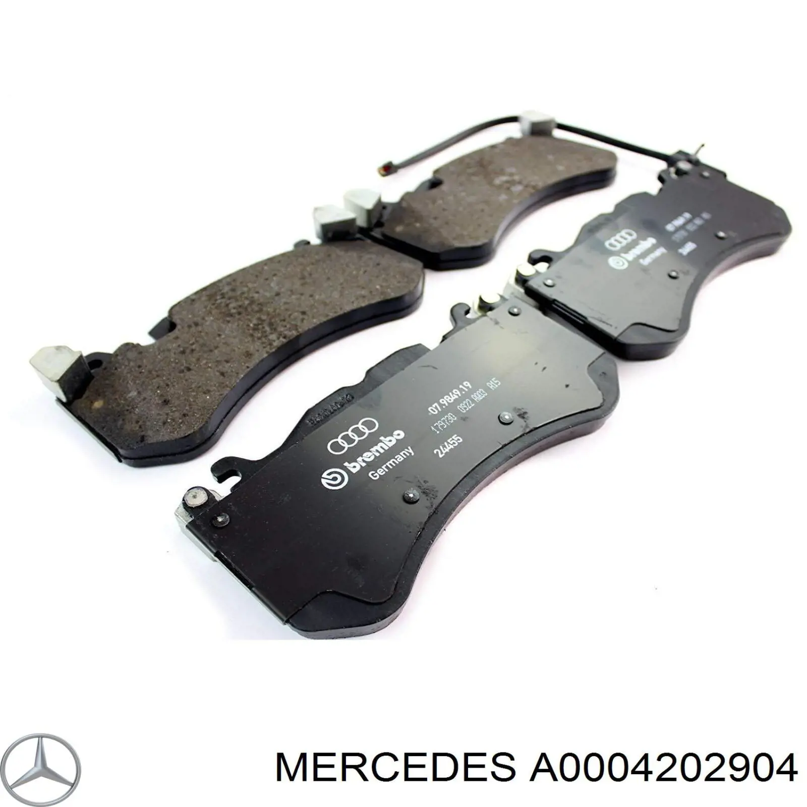 A0004202904 Mercedes pastillas de freno delanteras