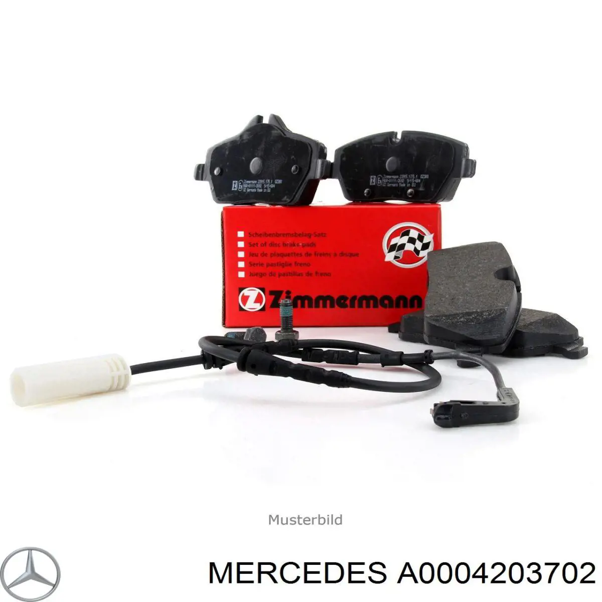 A0004203702 Mercedes pastillas de freno delanteras