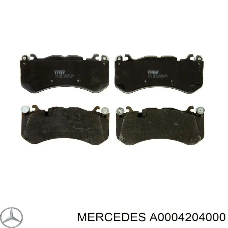 A0004204000 Mercedes pastillas de freno delanteras