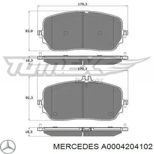  Pastillas de freno traseras para Mercedes G W463