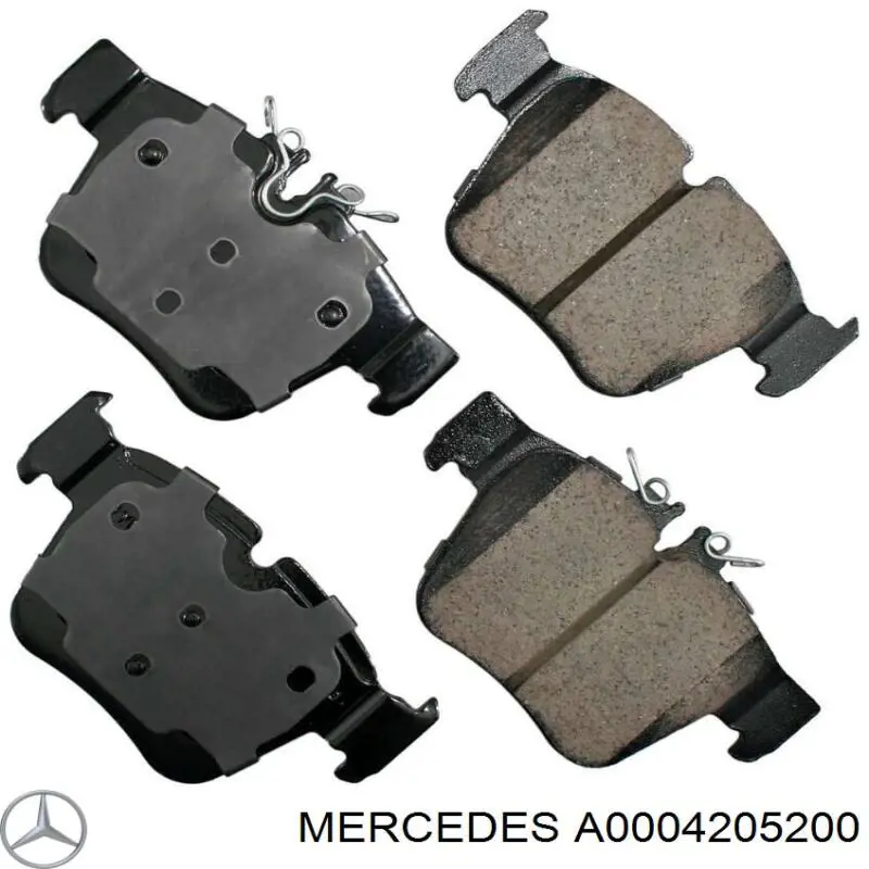 A0004205200 Mercedes pastillas de freno traseras