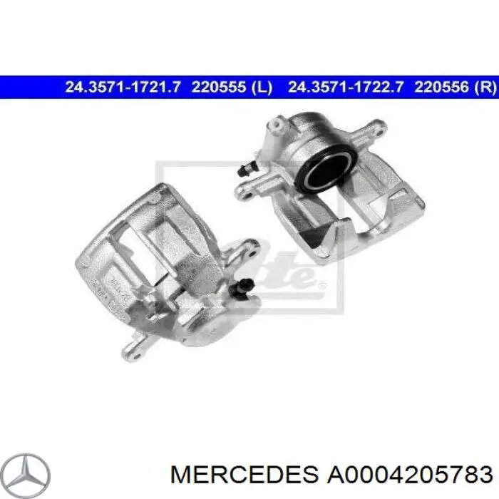 A0004205783 Mercedes pinza de freno delantera izquierda