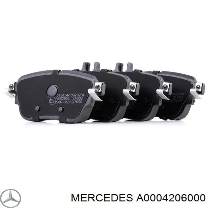 A0004206000 Mercedes pastillas de freno traseras