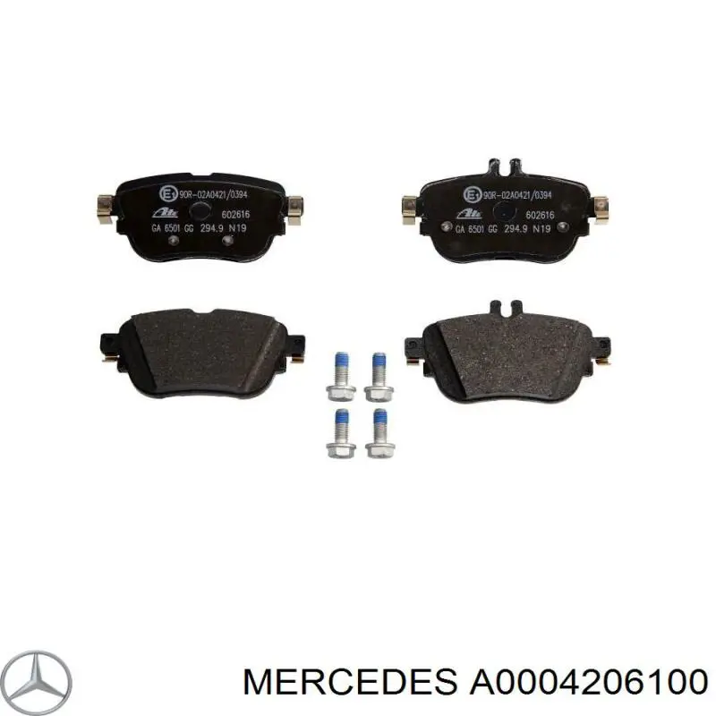 A0004206100 Mercedes pastillas de freno traseras