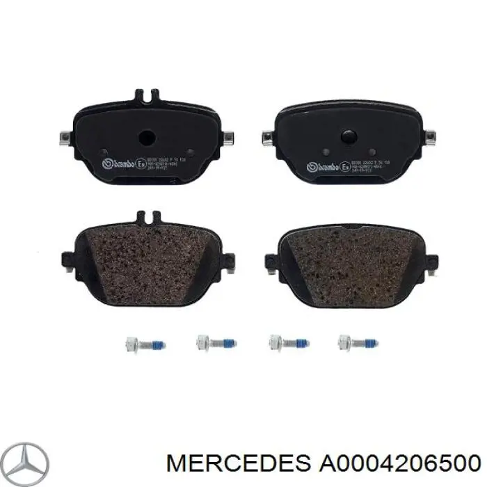 A0004206500 Mercedes pastillas de freno traseras