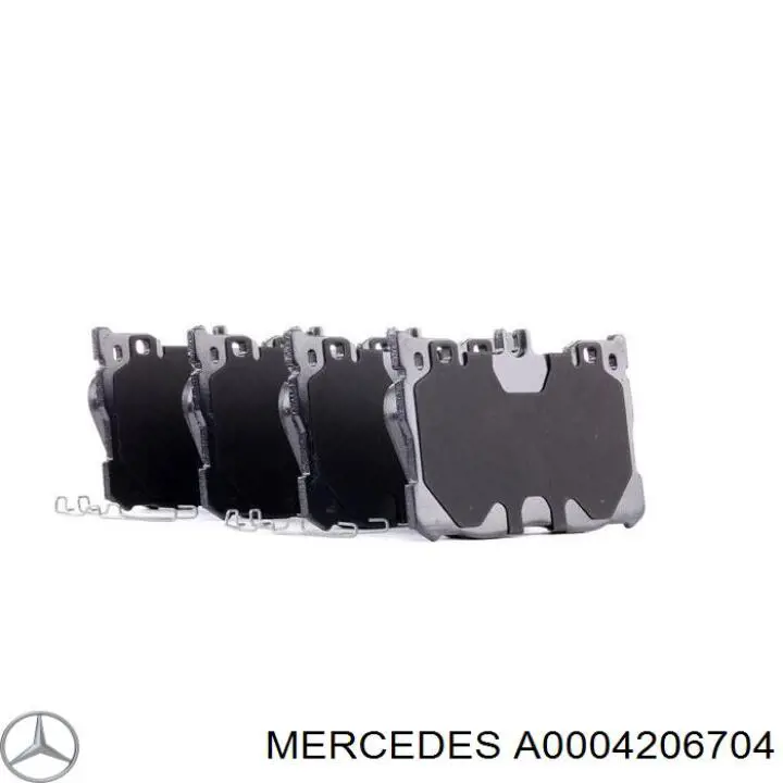 A0004206704 Mercedes pastillas de freno traseras