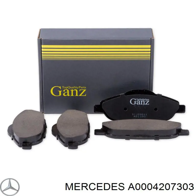 A0004207303 Mercedes pastillas de freno traseras