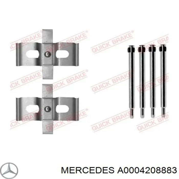 A0004208883 Mercedes pinza de freno trasero derecho