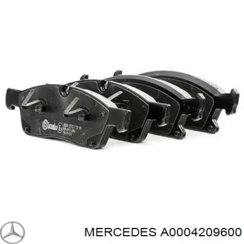 A0004209600 Mercedes pastillas de freno delanteras