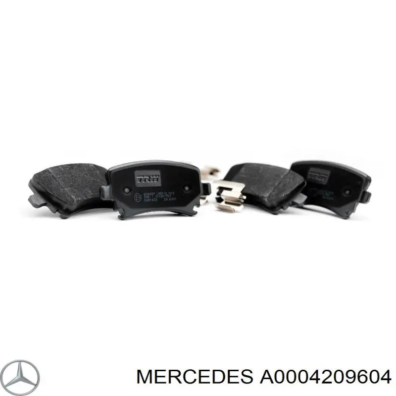 A0004209604 Mercedes pastillas de freno traseras