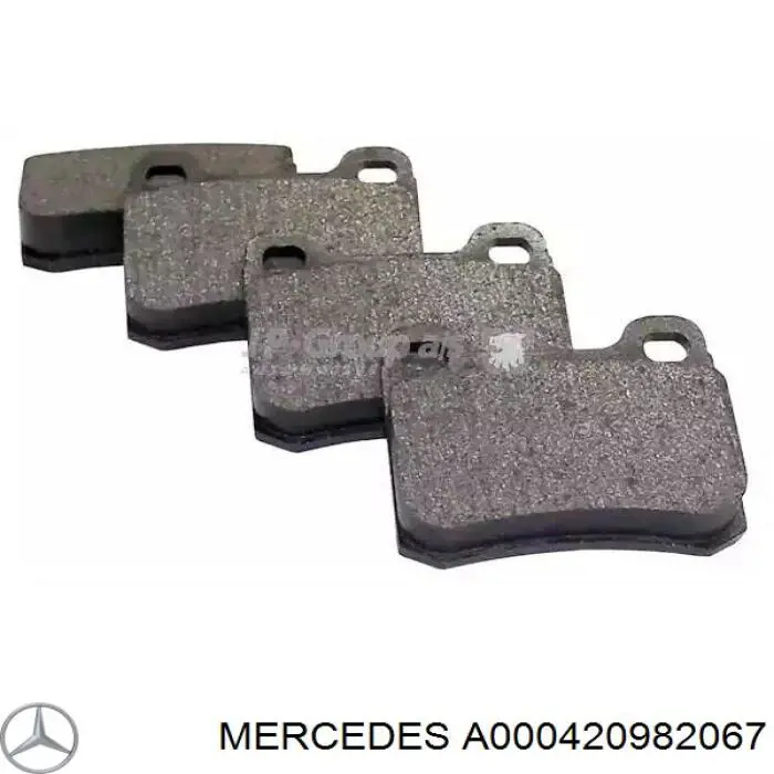 A000420982067 Mercedes pastillas de freno traseras